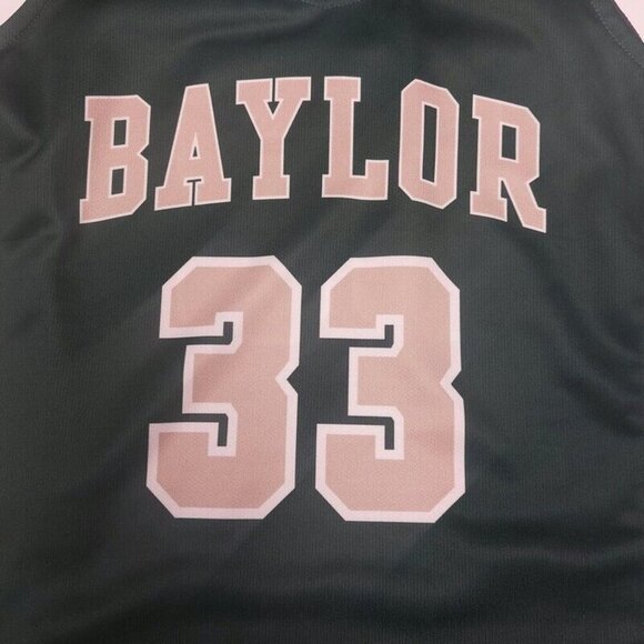 Nike Dri-Fit Baylor Bears #33 Basketball Jersey Womens Size M Green Gold - Picture 2 of 6